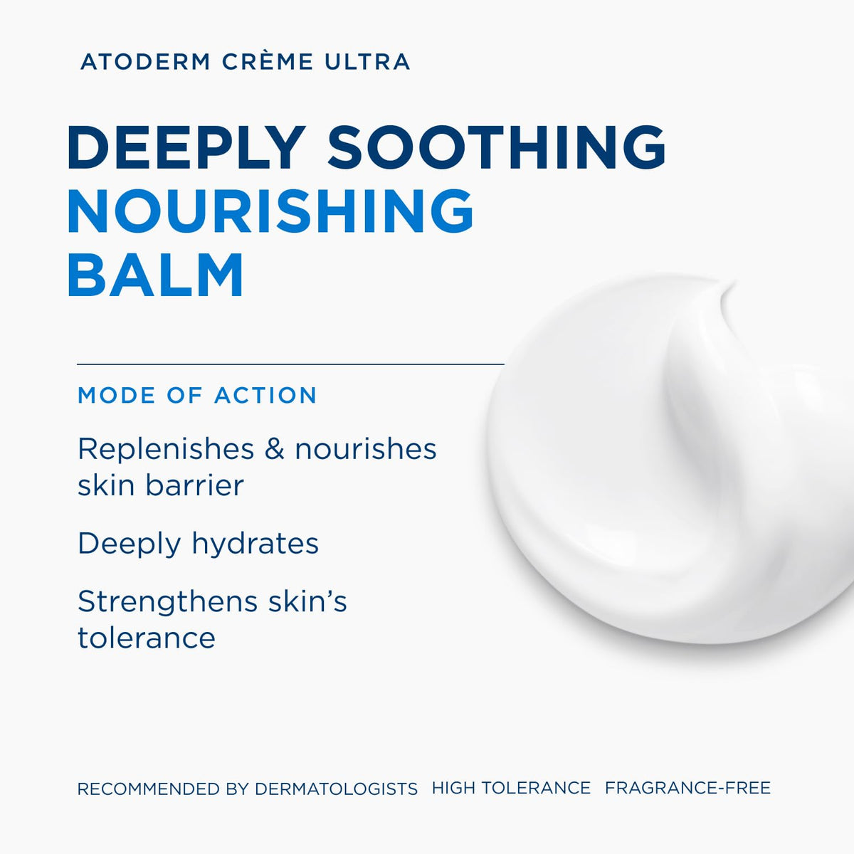 Bioderma Atoderm Cream Ultra Moisturiser for Dry Sensitive Skin 500ml