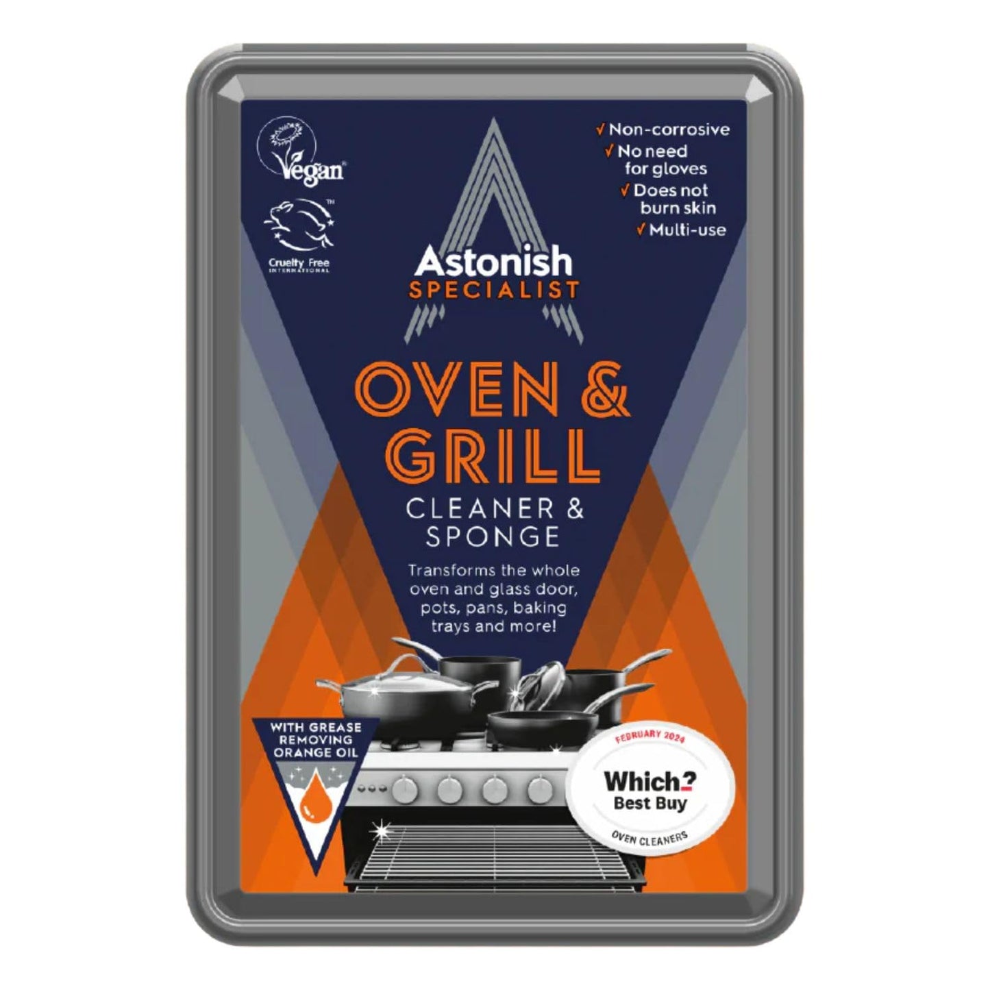 Astonish Premium Edition Oven & Grill Cleaner & Sponge 250g