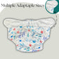 Alimos Swim Nappy and Waterproof Bag Washable Reusable for Happy Baby (0-3 Years) UK Brand (Sea)