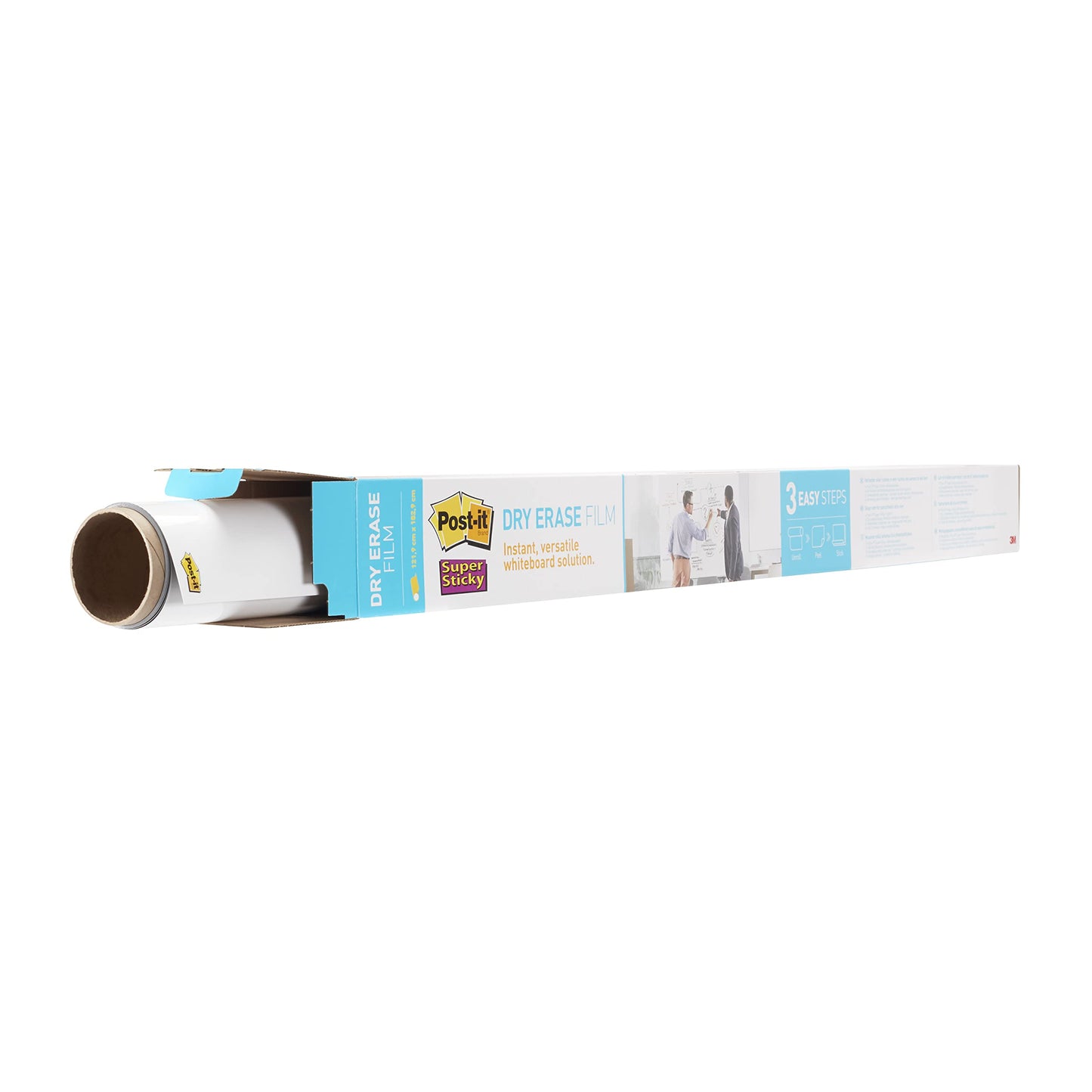 Post-it Super Sticky Dry Erase Film, DEF6x4-EU, 1.219 m x 1.829 m, 1 Roll