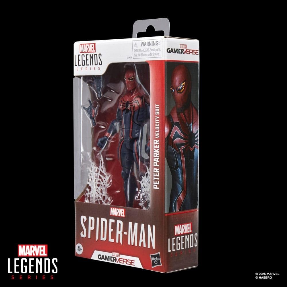 Marvel Legends Series Gamerverse Velocity Suit Peter Parker, Spider-Man Video Game -Inspired Collectible 6 Inch Action Figure