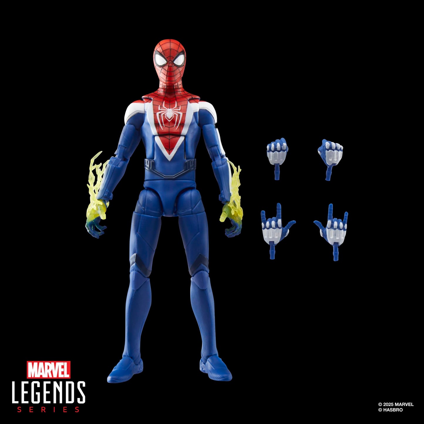 Spider-Man Marvel Legends Series Gamerverse Miles Morales Upgraded Suit Style Action Figure, Blue