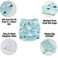 Alimos Swim Nappy and Waterproof Bag Washable Reusable for Happy Baby (0-3 Years) UK Brand