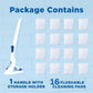 Toilet Duck & Duck Fresh Discs Cleaning Bundle – Toilet Duck Fresh Brush with Holder, Starter Kit, Extra Refill Pack (12 Pads), Duck Fresh Discs Blue Toilet Cleaner Starter And Medium Ruber Gloves