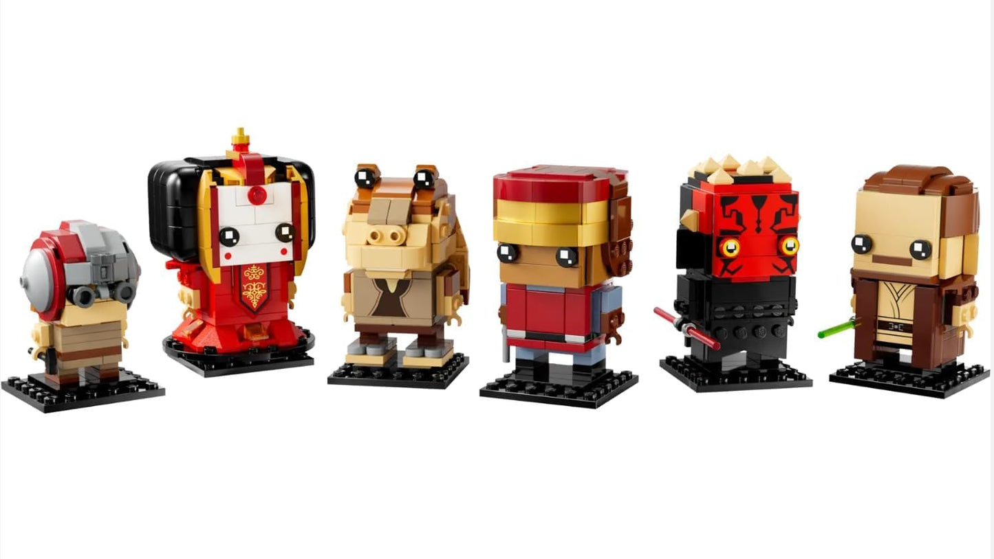 LEGO 40676 Brickheadz Star Wars The Phantom Menace 10+ 732 Pieces With Buildable Figures of Various Characters