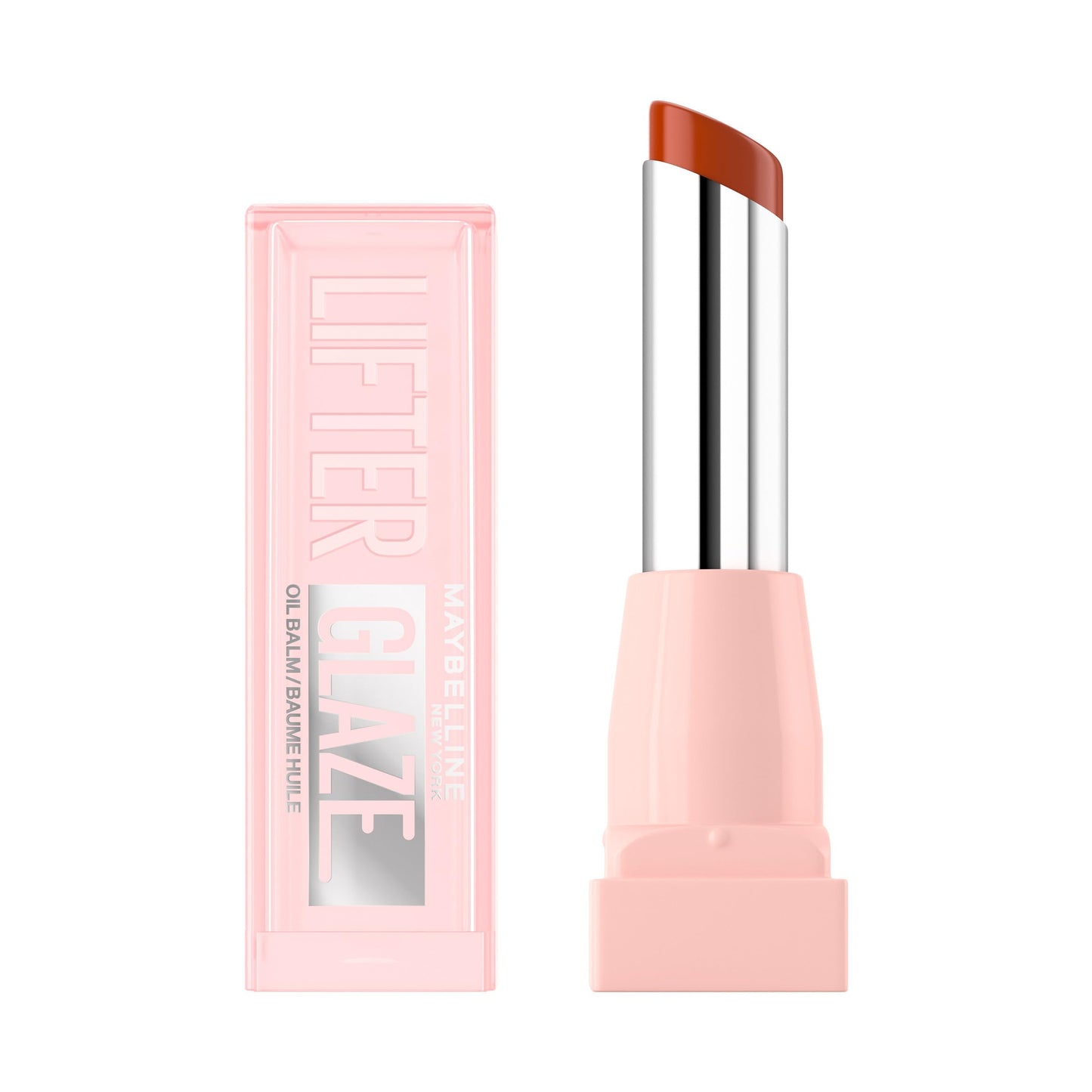 Maybelline New York Lifter Glaze Lip Oil Balm, Up to 24HR Hydration, Plumping for Fuller Lips, Hyaluronic Acid & Acerola Cherry Extract for Ultra-Comfortable Shine, Shade: Latte Crush