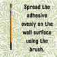 Solvite Wallpaper Repair Adhesive Tube (56g) with Foam Seam Roller, Smoother Tool With 0.9cm Brush & Cleaning Cloth – Complete Wallpaper Repair Set by Tsekouri