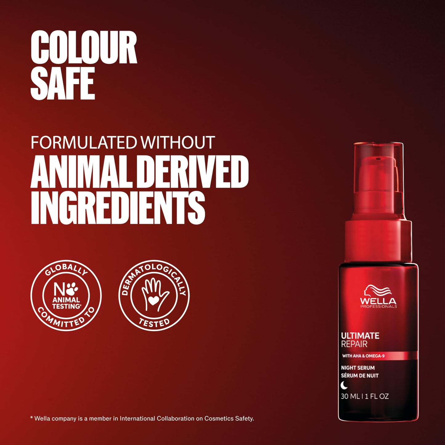 Wella Professionals Ultimate Repair Night Hair Serum – Lightweight Leave-in Treatment for Dry Damaged Hair – Repair Treatment & Frizz Control (30ml)