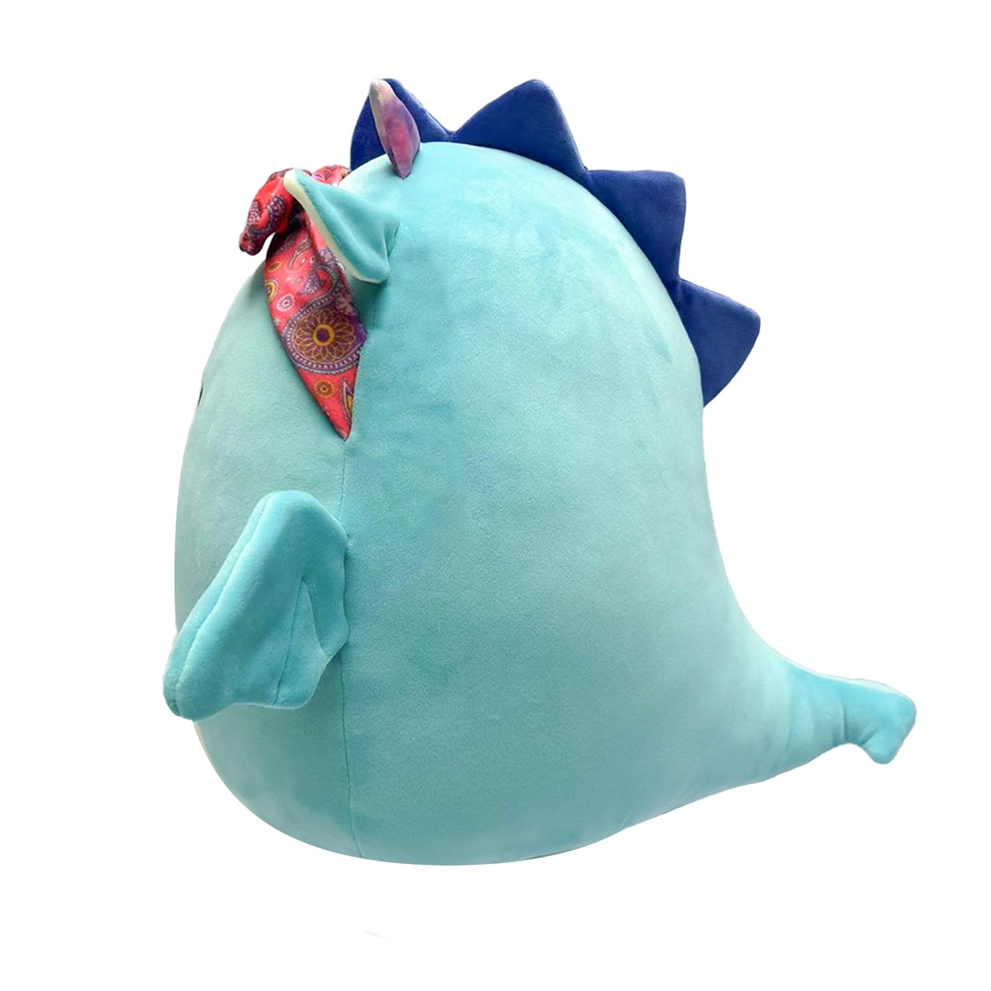 Squishmallows Original 7.5-Inch - Tatiana the Dark Teal Dragon with Bandana