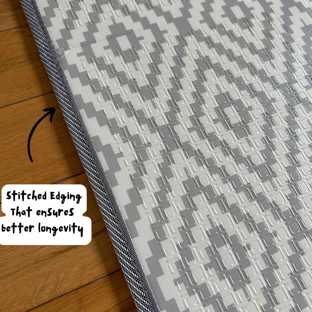 Alimos Baby Play Mat, Floor Foam Playmat for Babies, Foldable Matt For Tummy Time for Kids & Infants, Large Padded Waterproof Play Mat Baby for Crawling & Playing Wipeable 150x200x1cm