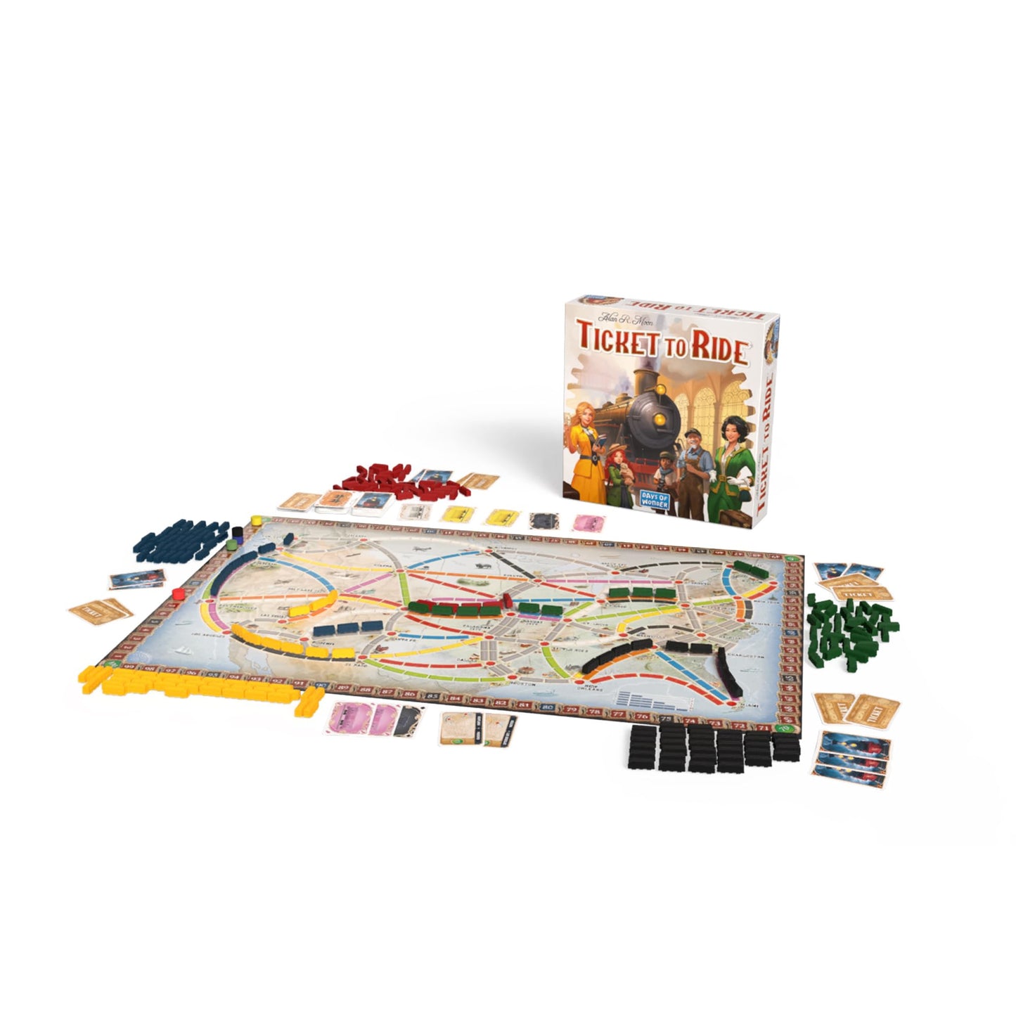 Asmodee | Ticket to Ride Refresh | Family Board Game | Ages 8+ | 2-5 Players | 30-60 Minutes Playing Time