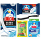 Toilet Duck & Duck Fresh Discs Cleaning Bundle – Toilet Duck Fresh Brush with Holder, Starter Kit, Extra Refill Pack (12 Pads), Duck Fresh Discs Blue Toilet Cleaner Starter And Medium Ruber Gloves