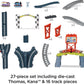 Thomas & Friends Diecast Toy Train Set Race for the Sodor Cup with Thomas & Kana Engines & Track for Preschool Kids Ages 3+ Years, HFW03