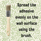 Solvite Wallpaper Repair Kit: Overlap & Border Adhesive (240g) with Tsekouri Roller & Bristle Brush for Seamless Wall Covering, Easy DIY Glue & Tools