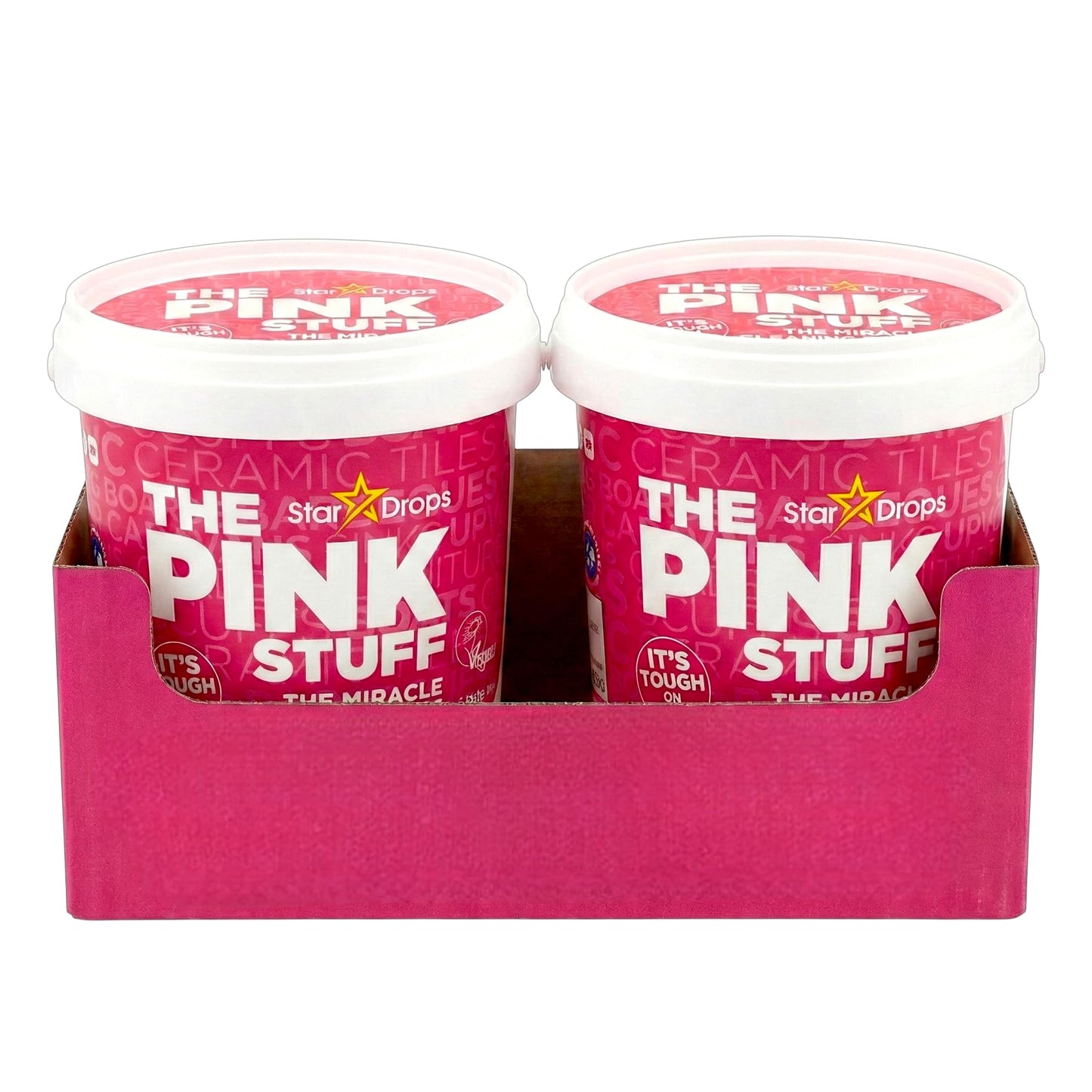 The Pink Stuff Miracle Cleaning Paste (2 x 850g Value Pack) – The All-Purpose Cleaner for Grease, Grime, Rust, and Limescale – Vegan & Cruelty-Free