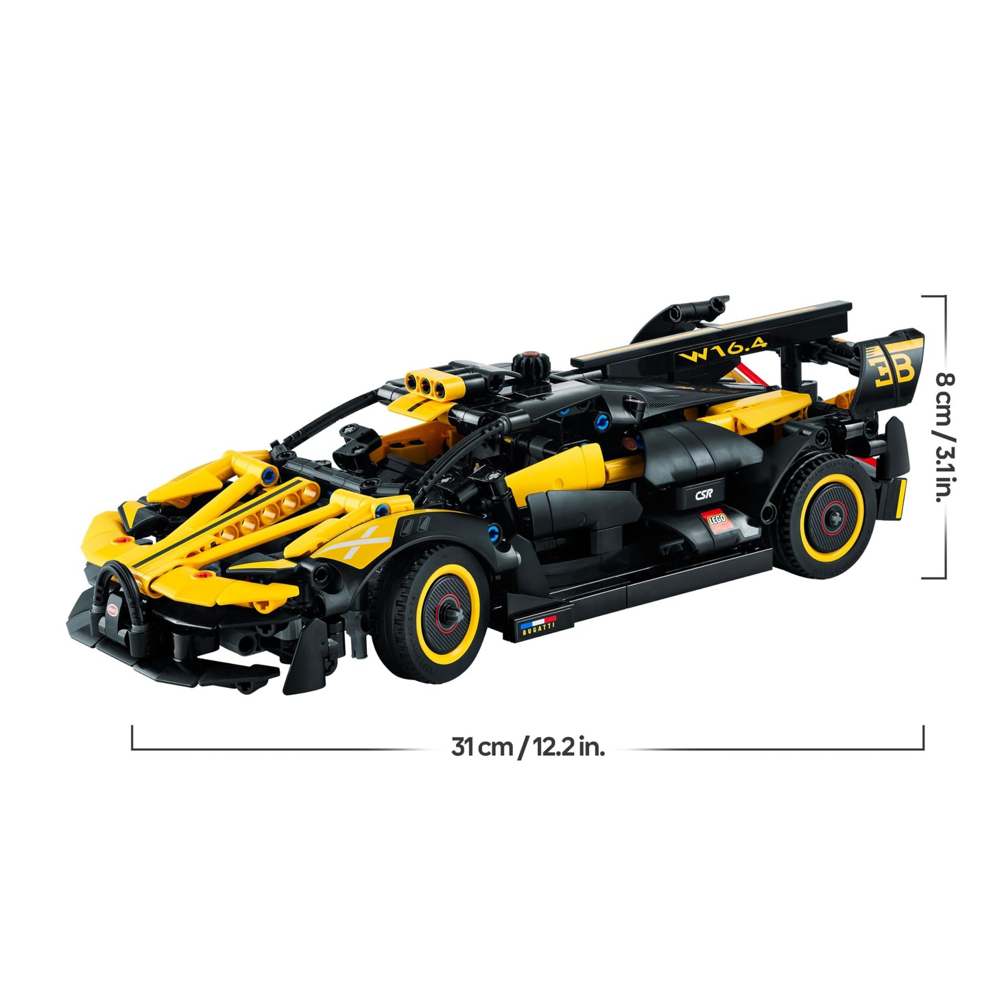 LEGO Technic Bugatti Bolide Racing Car Model Building Set, Engineering Toy for 9 Plus Year Old Boys & Girls, Collectible Iconic Sports Vehicle Construction Kit, Birthday Gift for Kids 42151