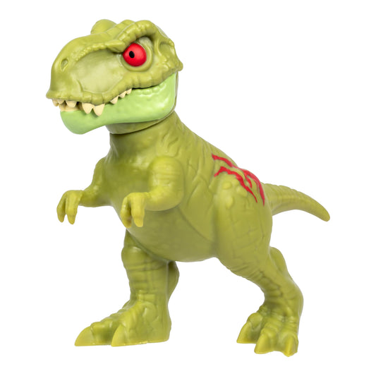 Heroes of Goo Jit Zu Jurassic World Rebirth Dino Rampage Tyrannosaurus Rex, Super Squishy And Stretchy, With Rampage Action Chomping Jaws