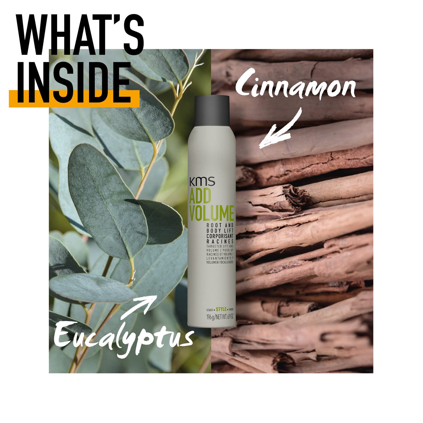 KMS AddVolume Root & Body Lift, For Fine Hair, Adds Volume & Lift, Heat Protection up to 230°C, Vegan & PETA Approved, 200ml
