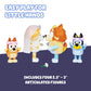 Bluey Figure 4-Pack Wedding Time | Re-enact Uncle Rad And Frisky's Wedding Day And Bingo Flower Girl Figures