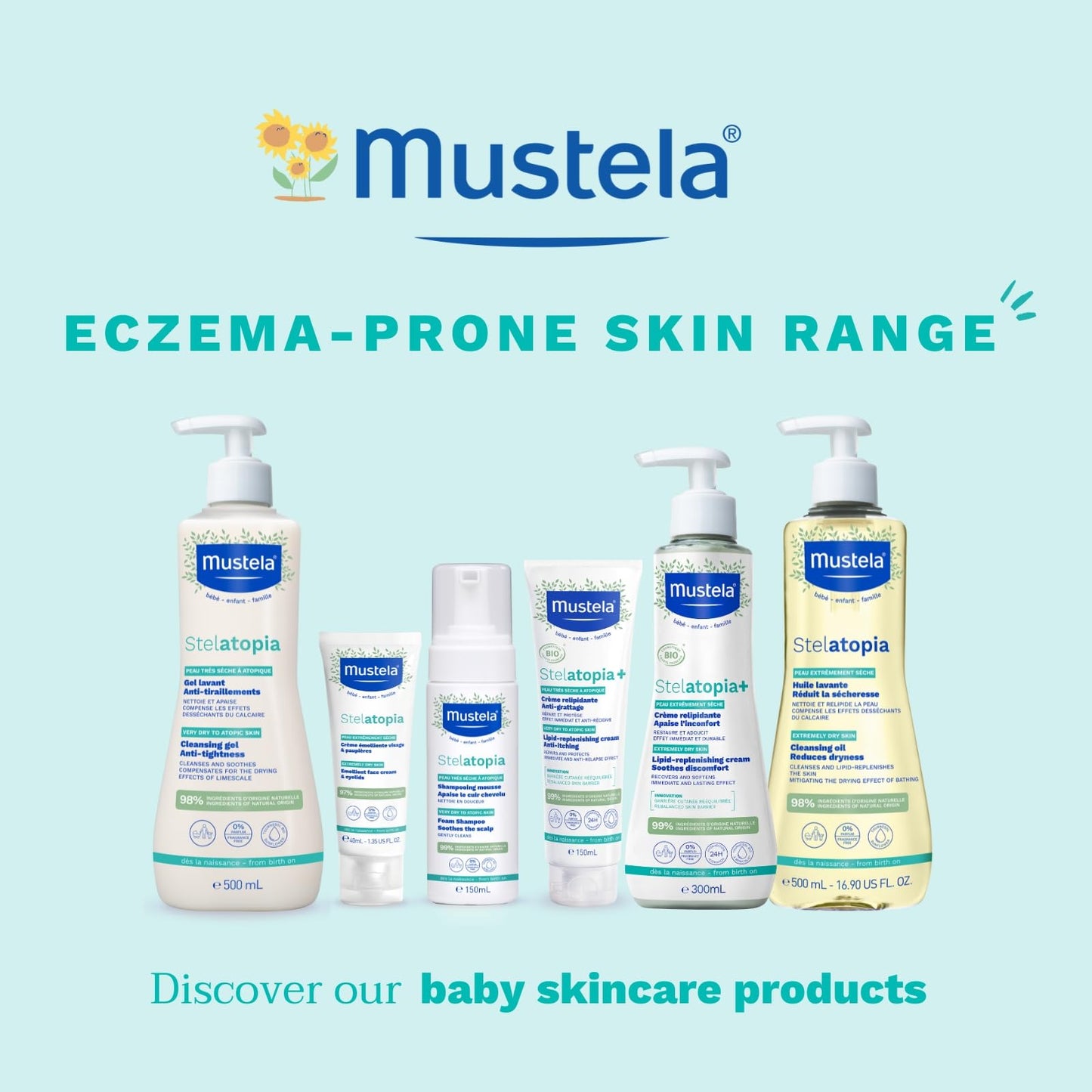 Mustela PA STELATOPIA SHAMPOOING MOUSSE 150 ML/PA STELATOPIA SCHUIMSHAMPOO 150 ML, multicolored