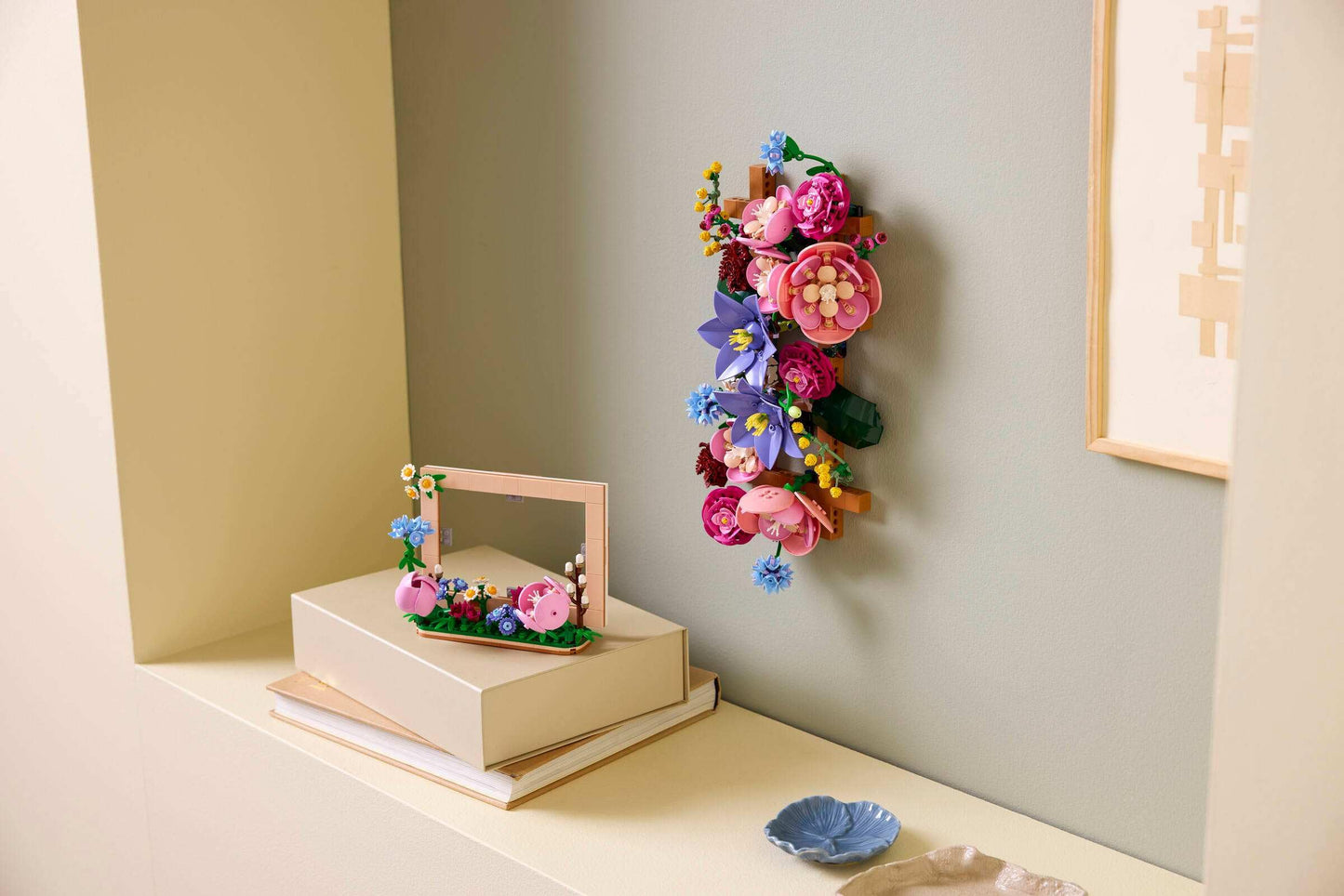 LEGO Floral Picture Frame Botanicals 40916, Building Block Toy, Plastic, for Adults, Includes Instruction Manual