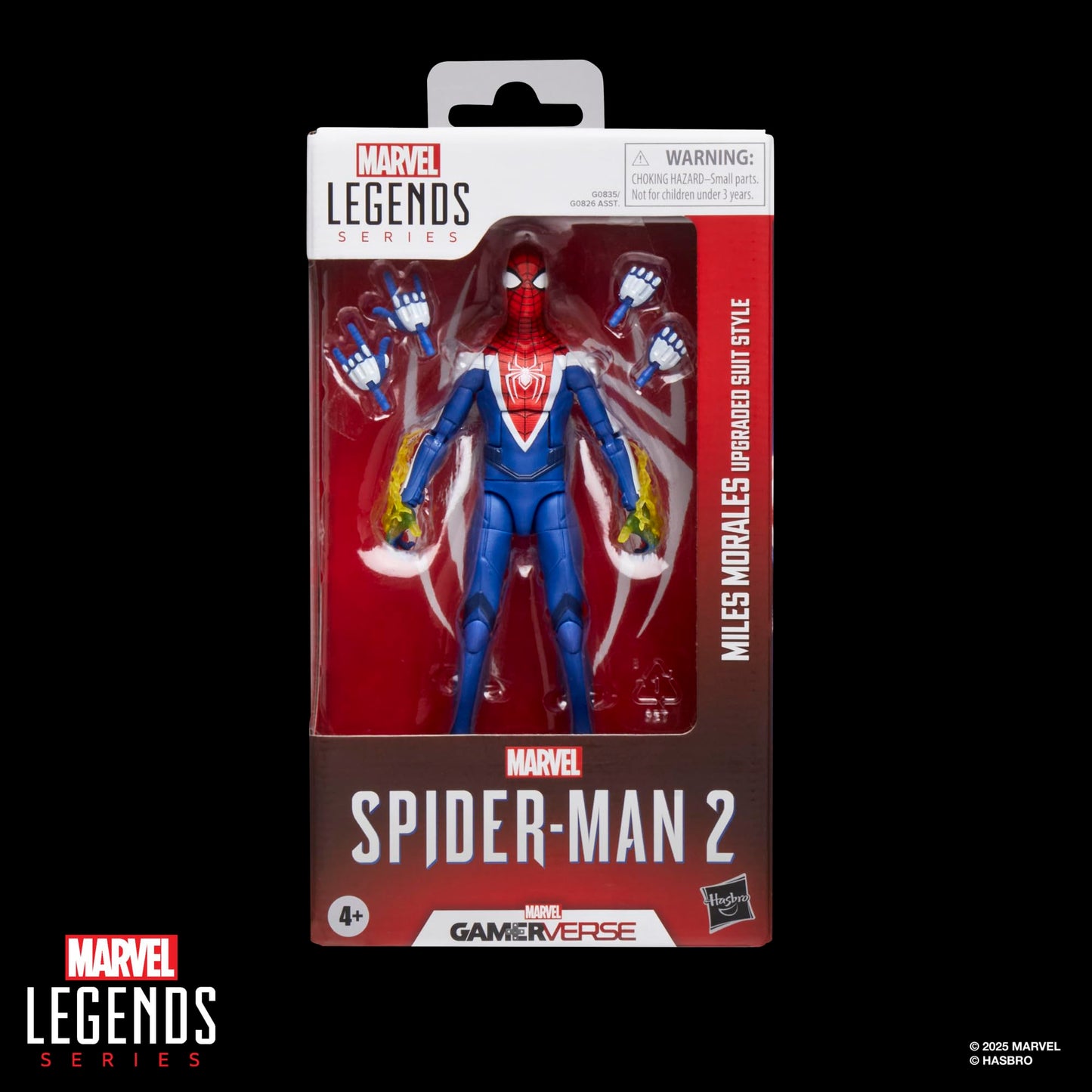 Spider-Man Marvel Legends Series Gamerverse Miles Morales Upgraded Suit Style Action Figure, Blue