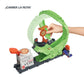 Hot Wheels Track Set with 1 Hot Wheels Car, Adjustable Track that Connects to Other Sets, Gator Loop Pizza Place Playset, HKX39
