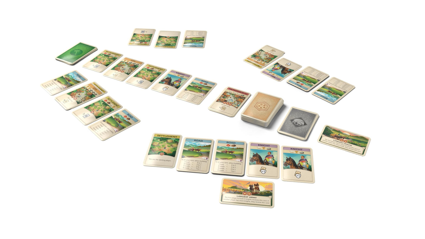 CATAN - On The Road | Strategic Travel Family Card Game | Ages 10+ | 3-4 Players | 15 Minutes Playing Time