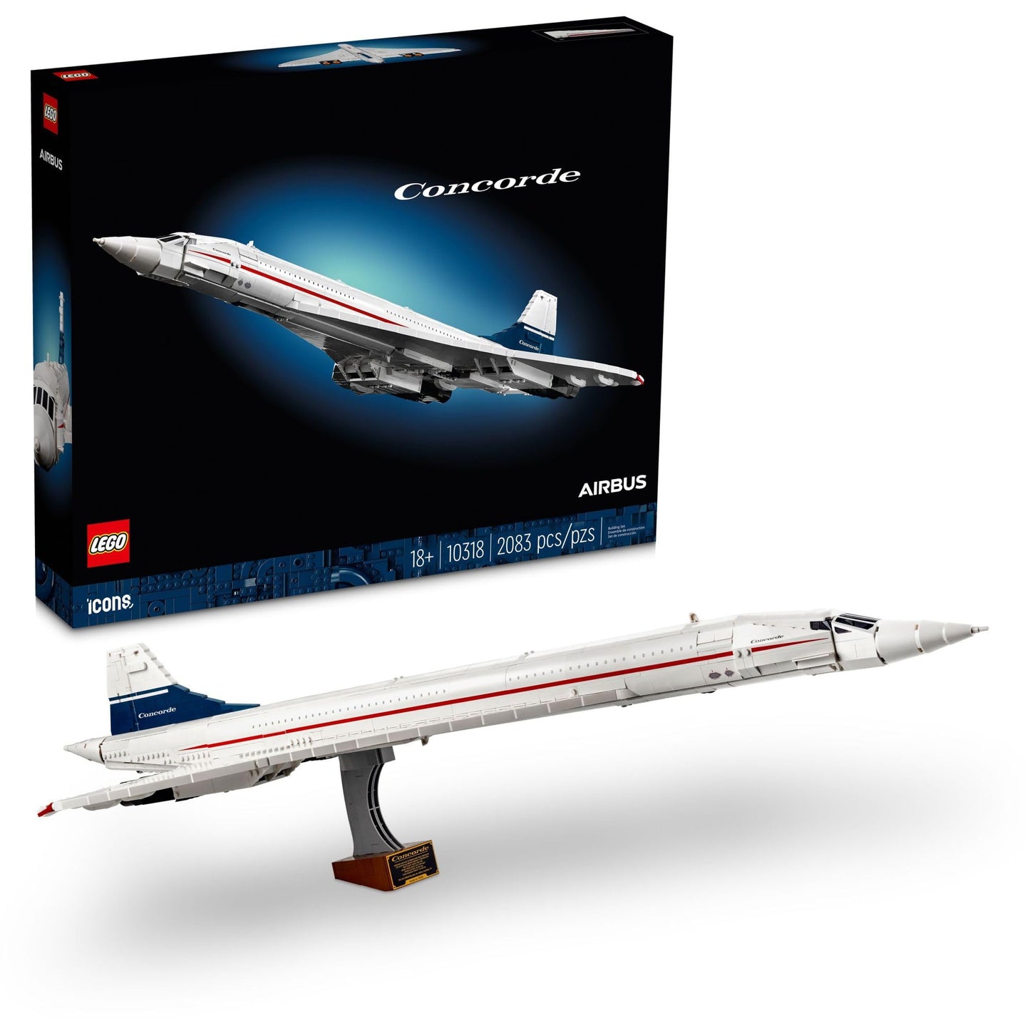 LEGO Icons 10318 Concorde, Building Blocks 3+ Farbig