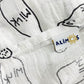 Alimos Organic Bamboo and Cotton Muslin Cloths - Soft and Gentle Baby Swaddle Blankets - Multi-Purpose Burp Cloths and Nursing Covers (120_x_120_cm, Black & White)
