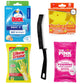 Duck Fresh Toilet Cleaning Discs Bundled With Alimos Crevice Brush,Pink Stuff Miracle Foaming Toilet Cleaner, Non-Scratch Sponge Scourer and Extra Strong Rubber Gloves