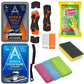 Alimos Oven Cleaning Kit – Oven & Grill Cleaner, Cookware Cleaner, 3 Microfibre Cloths, Non-Scratch Scraper, Cleaning Sponge, Extra Strong Rubber Gloves (M)