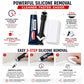 UniBond Silicone Sealant Remover 80ml Kit – Heavy-Duty Gel Tube with Silicone Removal Tool & White Cloth – Removes Old Sealant from Baths, Tiles, Kitchens, Sinks & Toilets (3-Piece Bundle)