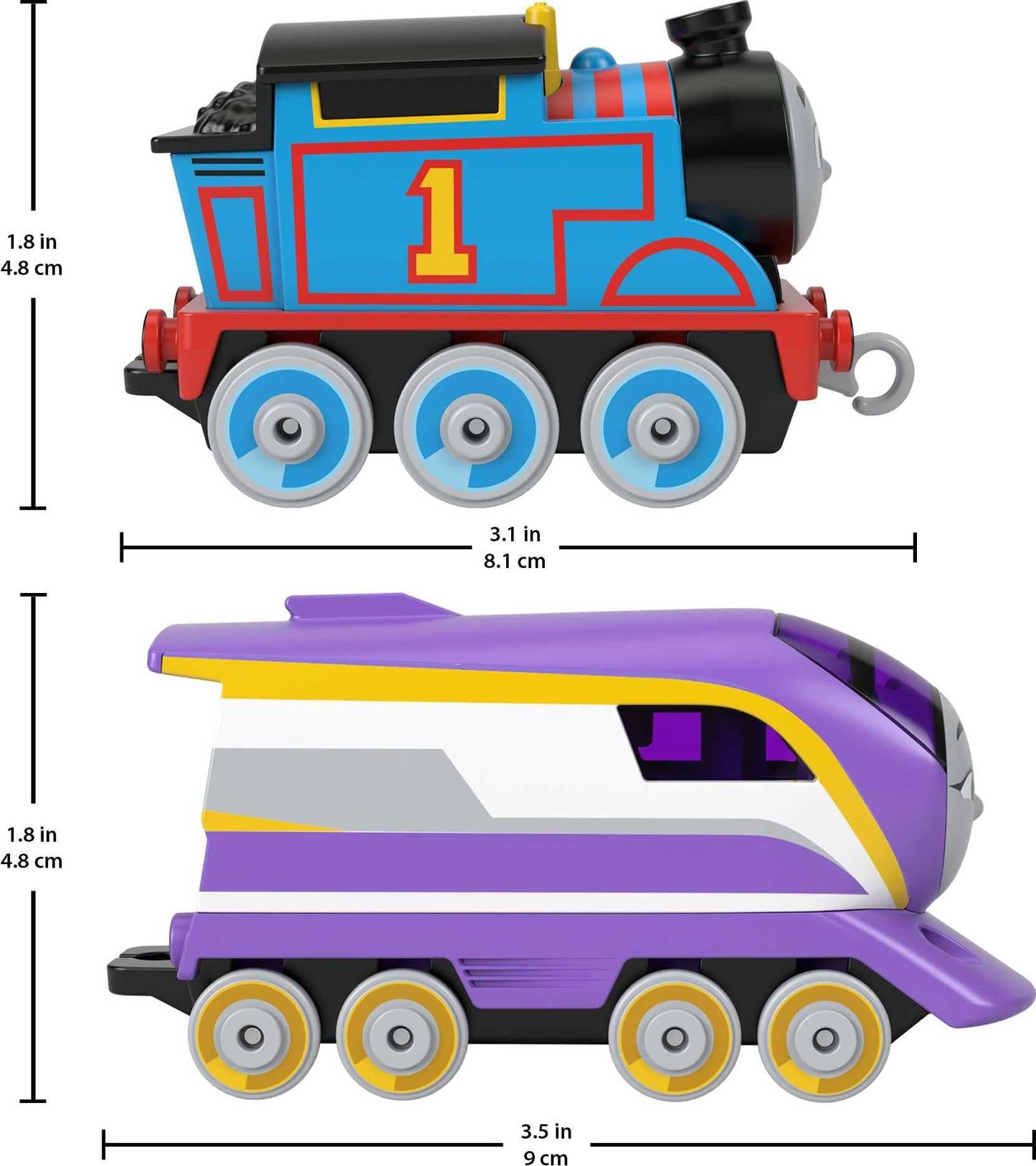 Thomas & Friends Diecast Toy Train Set Race for the Sodor Cup with Thomas & Kana Engines & Track for Preschool Kids Ages 3+ Years, HFW03