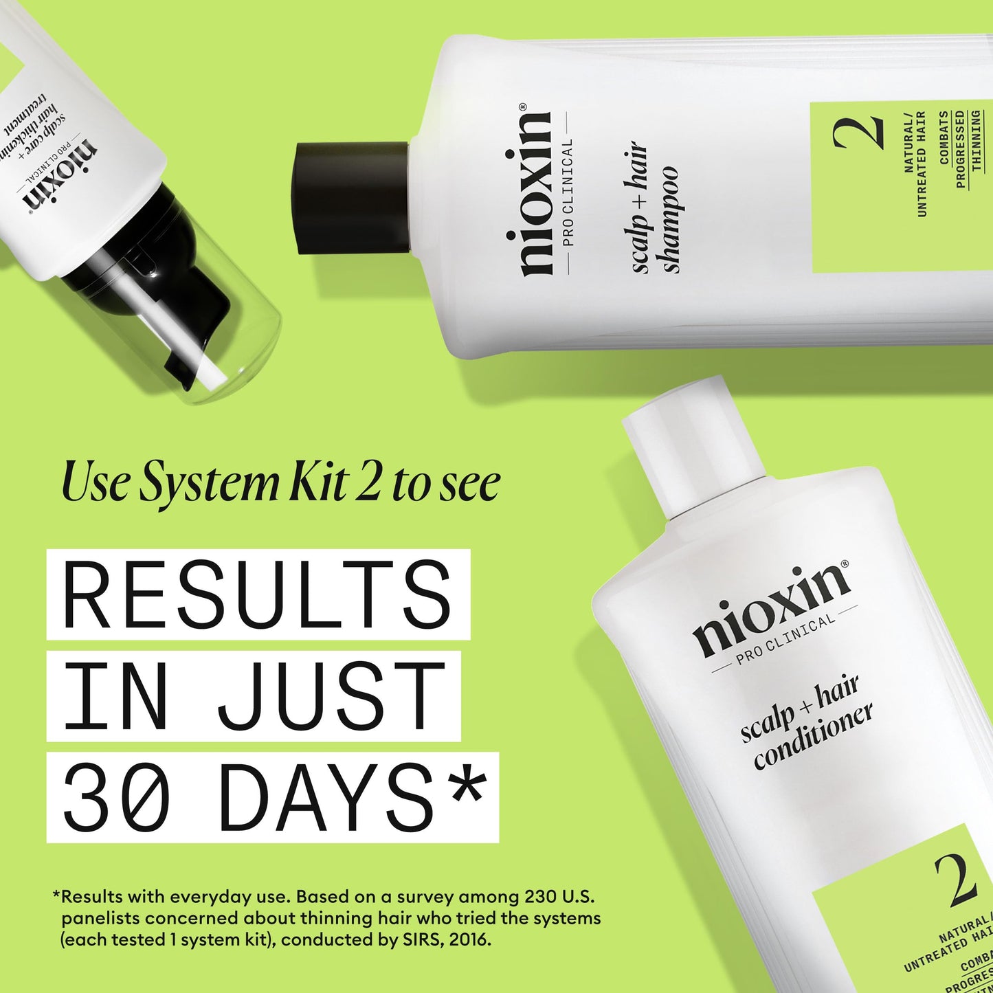 Nioxin System 2 Scalp + Hair Conditioner for Progressed Thinning Natural Hair 1000ml