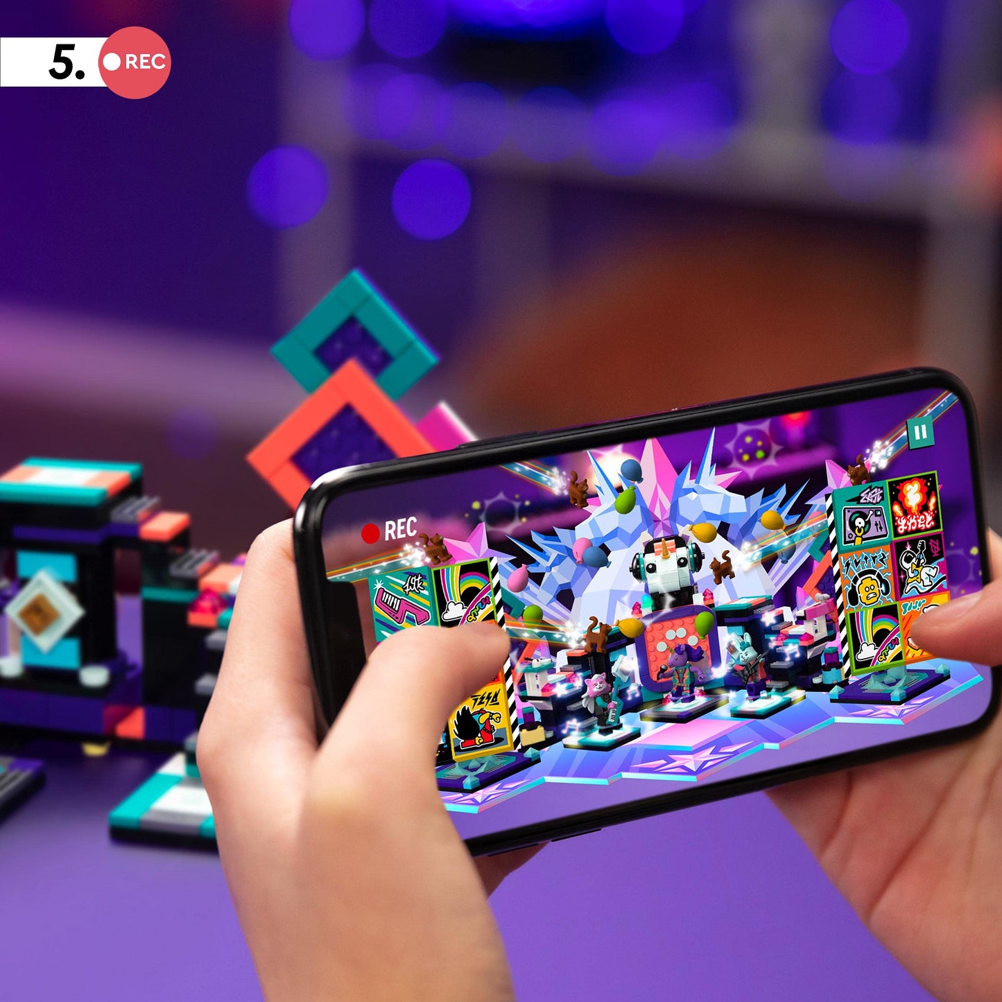 LEGO 43113 VIDIYO K-Pawp Concert BeatBox Music Video Maker Musical Toy for Kids, Augmented Reality Set with App