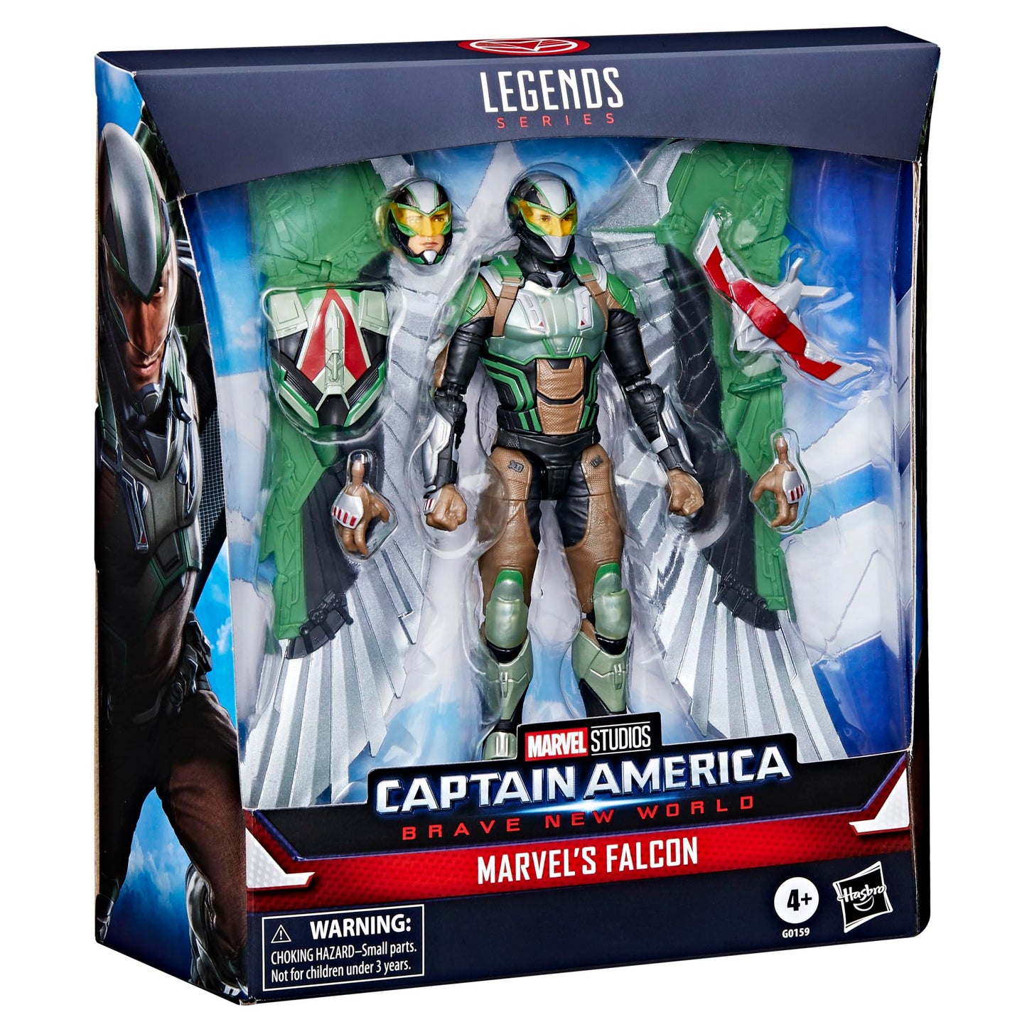Marvel Legends Series Falcon, Captain America: Brave New World Deluxe 15-cm Action Figure, Green