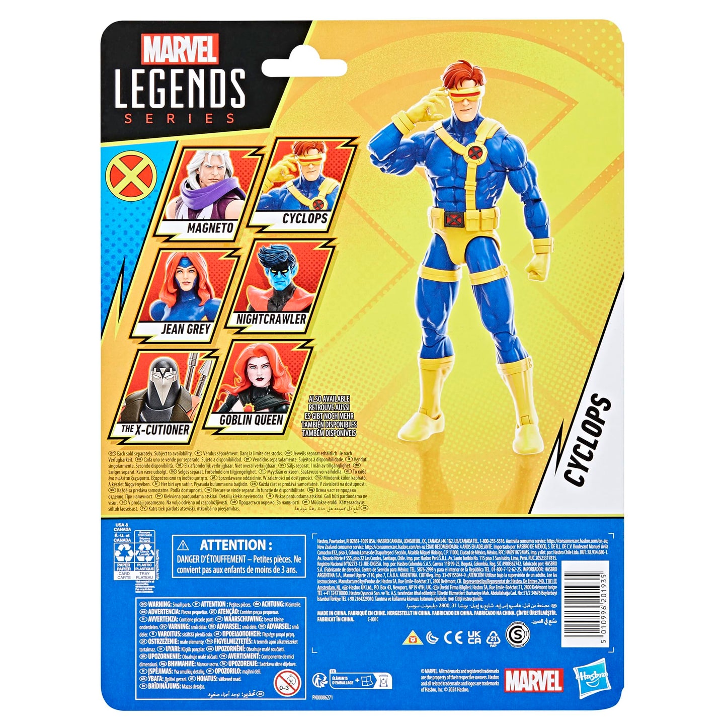 Marvel Legends Series Cyclops X-Men ‘97 6 Inch Action Figure Age 4+, Red