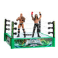 Mattel WWE Bloodline Rules Playset with Ring & 2 Action Figures, Includes The Rock & Roman Reigns 6-inch Superstar Collectibles, JDB55