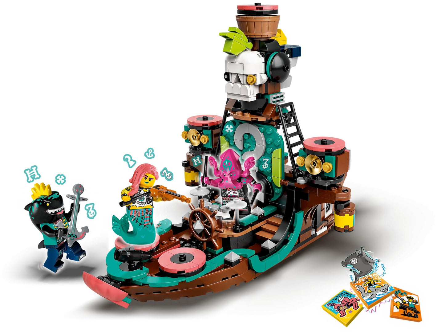 LEGO 43114 VIDIYO Punk Pirate Ship BeatBox Music Video Maker Musical Toy for Kids, Augmented Reality Set with App