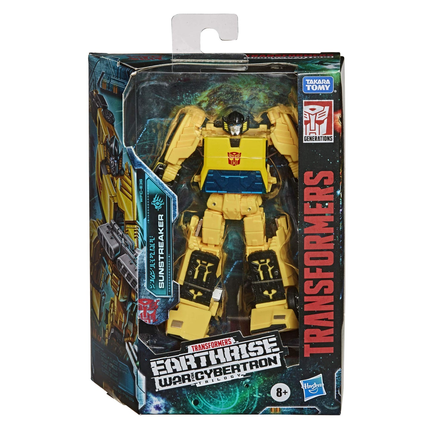 Transformers Toys Generations War for Cybertron: Earthrise Deluxe WFC-E36 Sunstreaker Action Figure – Children Aged 8 and Up, 14-cm