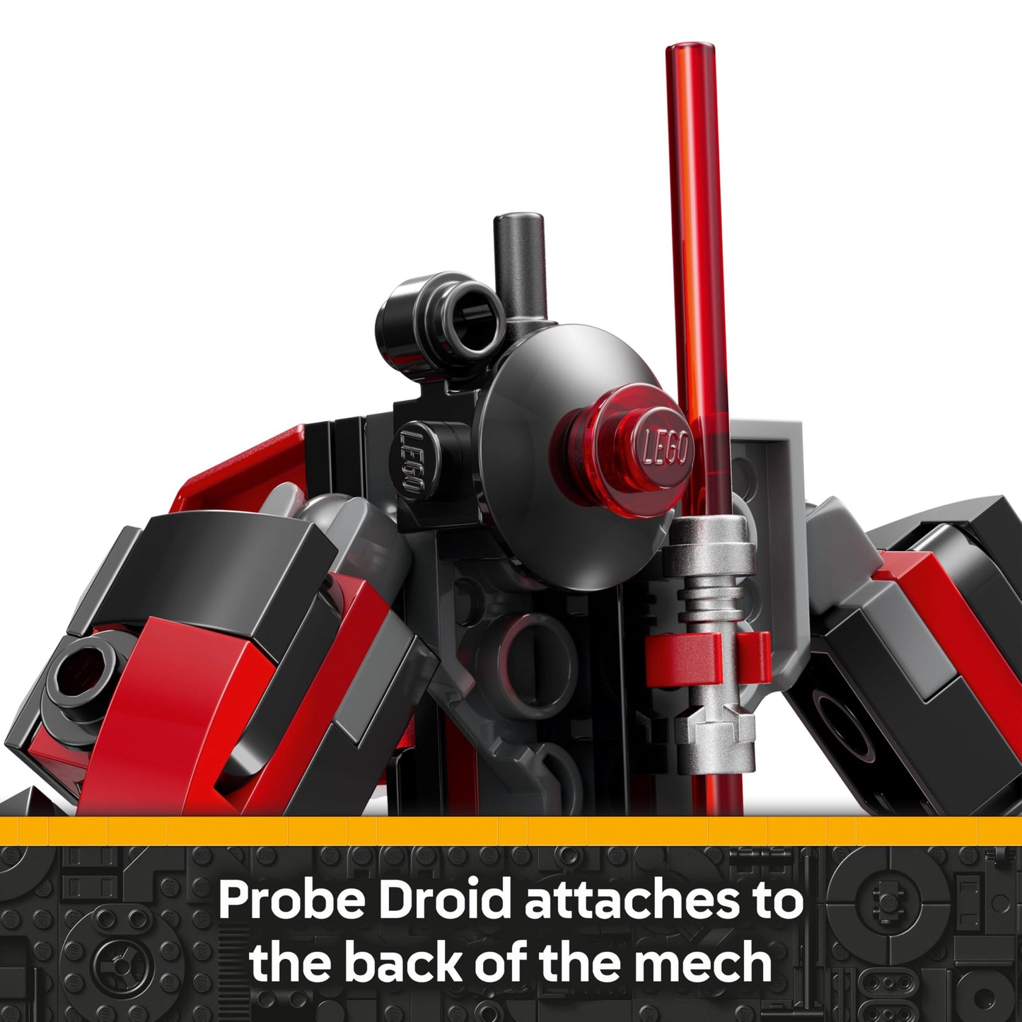 LEGO Star Wars: The Clone Wars Darth Maul Mech Building Toy for Boys, Girls, Fans and Fantasy Lovers Aged 6 Years Old Plus, Gift Idea for Kids, Includes a Large Double-Bladed Red Lightsaber 75411