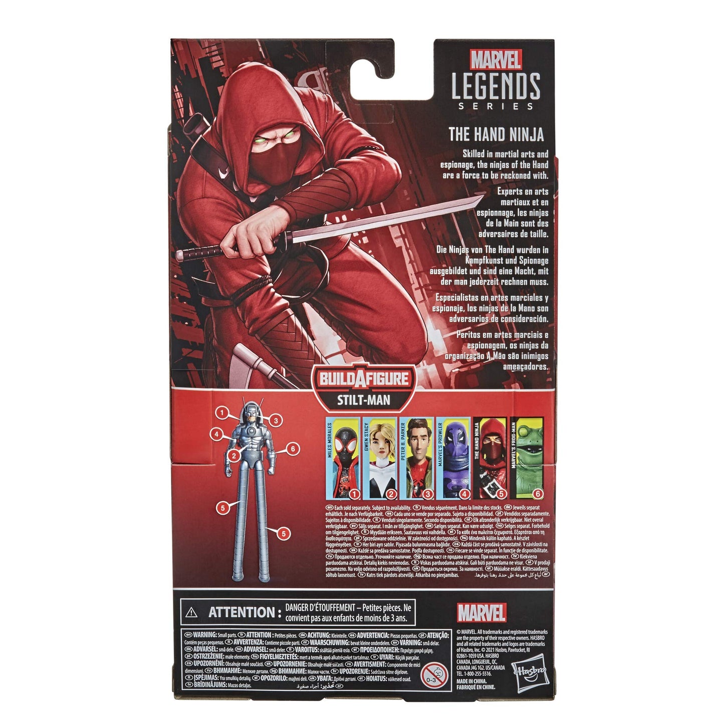 SPIDER-MAN Hasbro Marvel Legends Series The Hand Ninja 6-inch Collectible Action Figure Toy For Kids Age 4 and Up