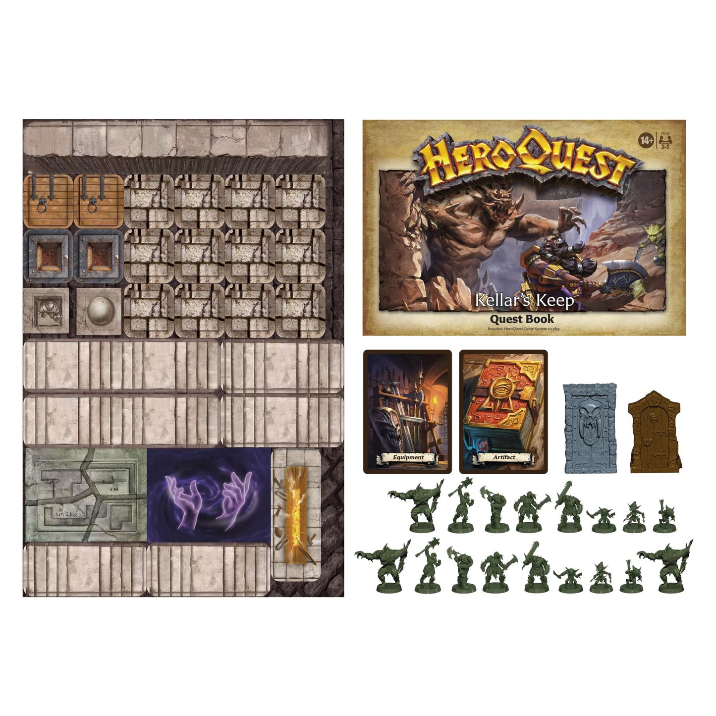 Avalon Hill HeroQuest Kellar's Keep Expansion, Ages 14 and Up 2-5 Players, Requires HeroQuest Game System to Play