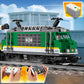 LEGO City Cargo Train Toy with Motorized Remote Control Engine, incl. Rail Tracks, Signal Lights & Control Center - 6-12 Year Old Boys & Girls Gifts - 60198