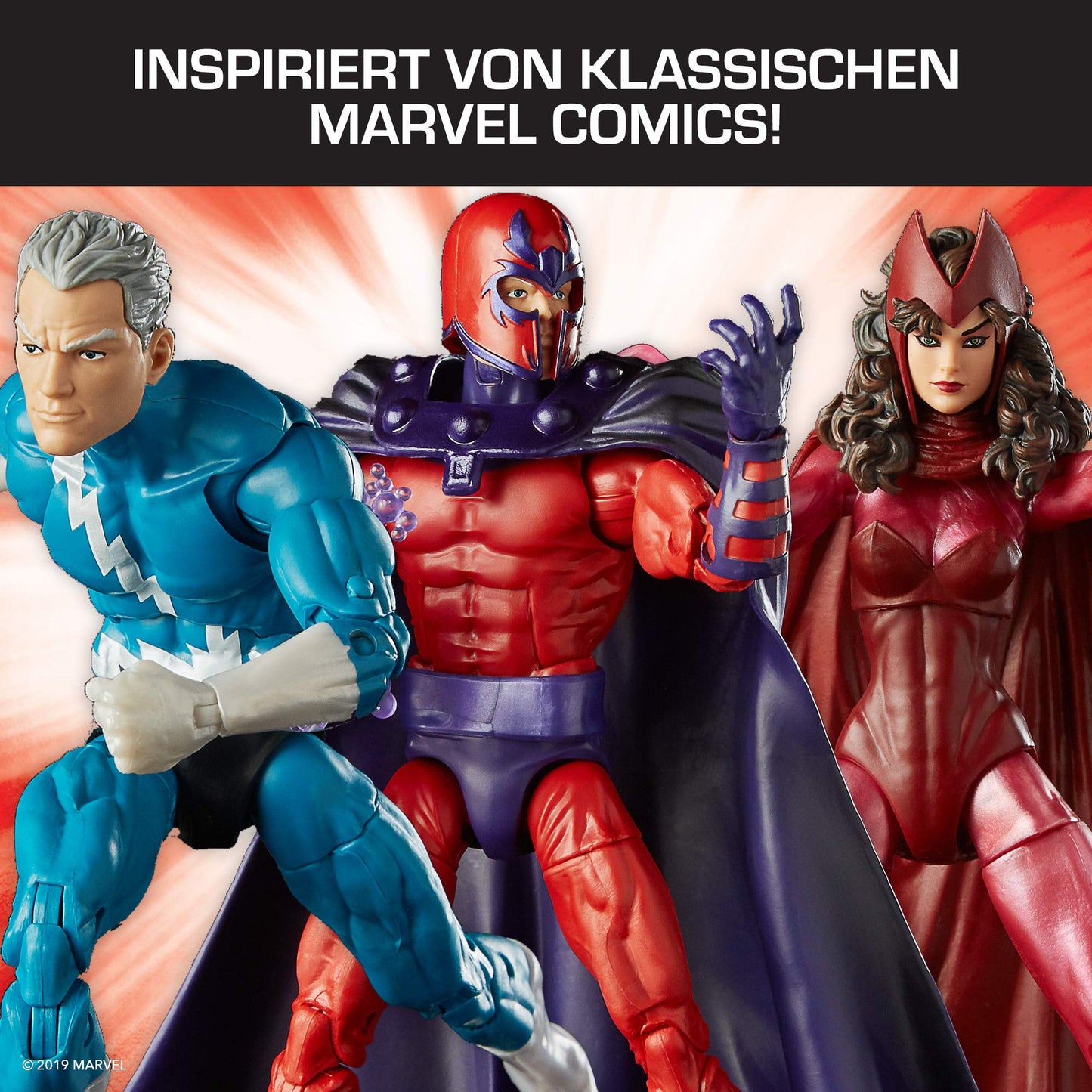 Marvel Legends Series Exclusive 6-Inch Family Matters 3-Pack with Magneto, Quicksilver and Scarlet Witch Action Figures - Exclusive to Amazon