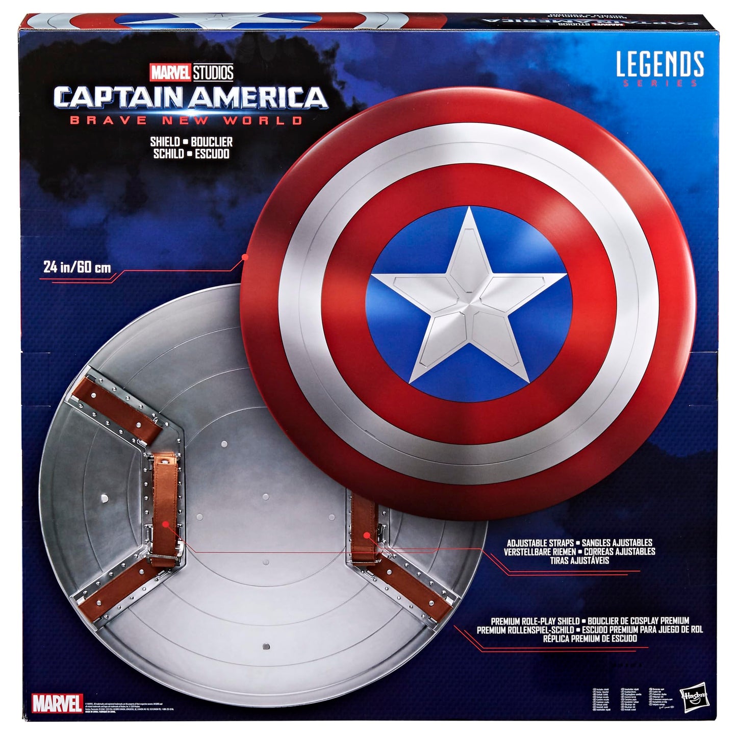 Marvel Legends Series Captain America Shield Adult Roleplay Item