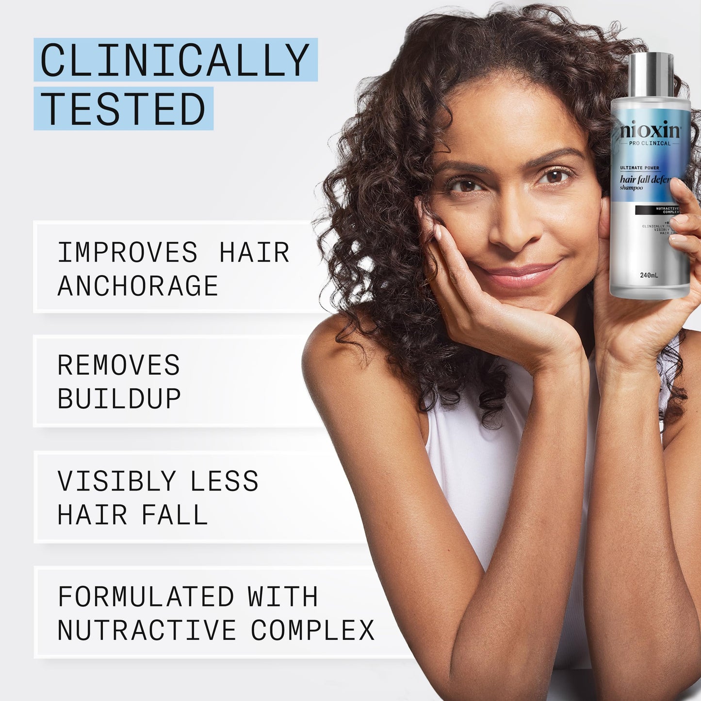 Nioxin Anti-Hair Loss Shampoo - Hair Loss Treatment for Women & Men - With Caffeine & Niacinamide (240ml)