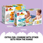LEGO 10966 DUPLO Bath Time Fun: Floating Animal Island Bath Toy for Babies and Toddlers 1.5 plus Years Old, Baby Bathtub Water Toys, Easy to Clean