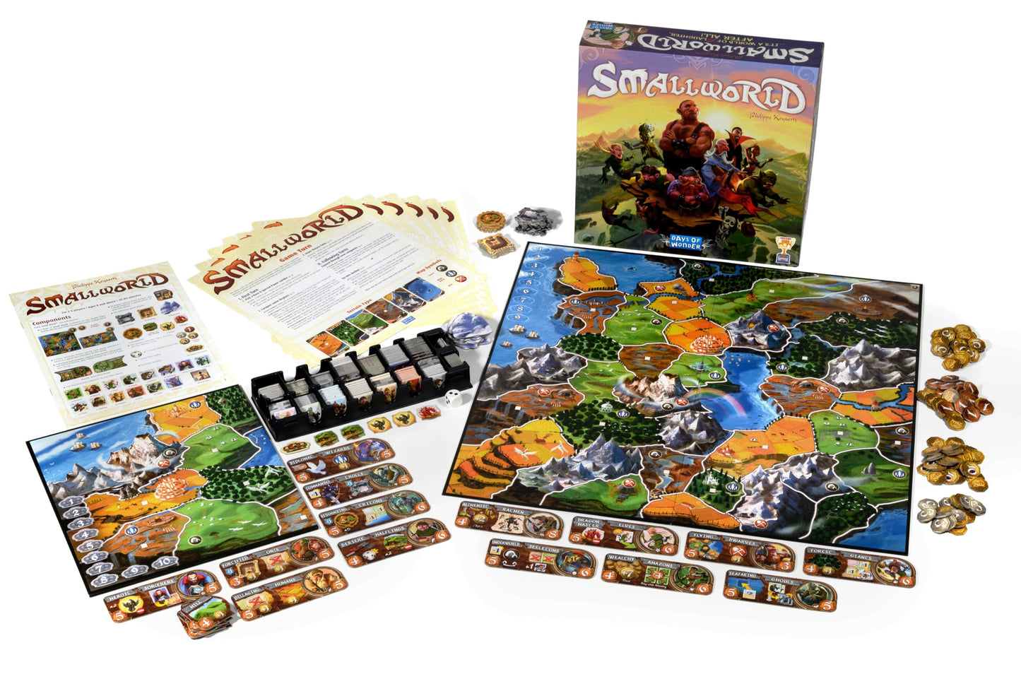 Days of Wonder | Small World | Board Game | Ages 8+ | 2-5 Players | 40-80 Minute Playing Time